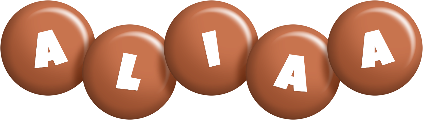 Aliaa candy-brown logo