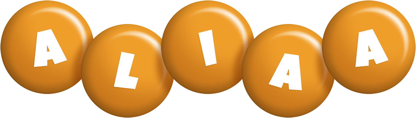 Aliaa candy-orange logo