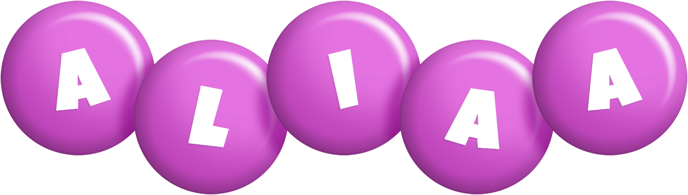 Aliaa candy-purple logo