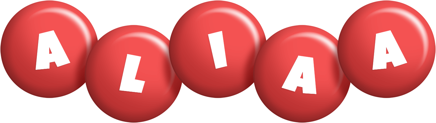Aliaa candy-red logo