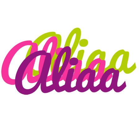 Aliaa flowers logo