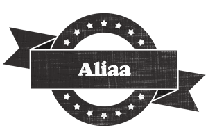 Aliaa grunge logo