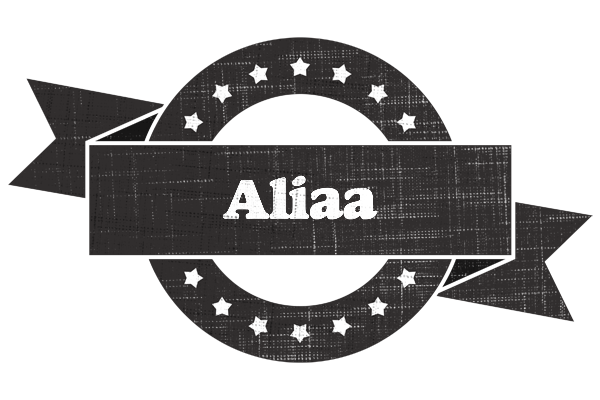 Aliaa grunge logo