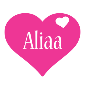 Aliaa love-heart logo