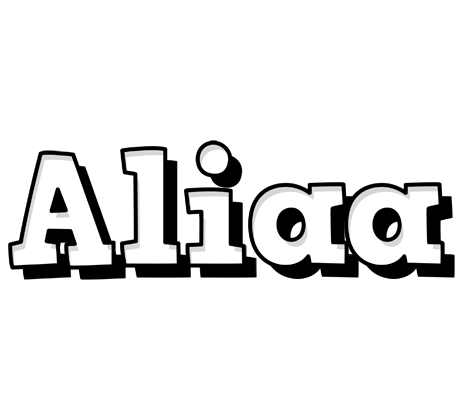 Aliaa snowing logo
