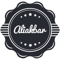 Aliakbar badge logo
