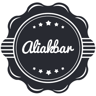 Aliakbar badge logo