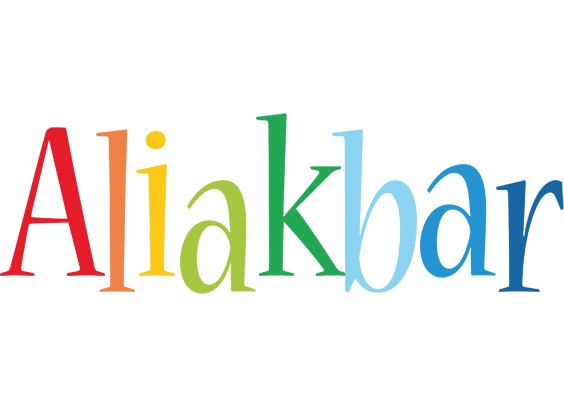 Aliakbar birthday logo