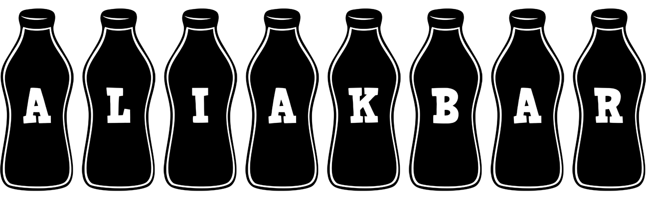 Aliakbar bottle logo
