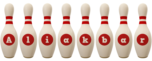 Aliakbar bowling-pin logo