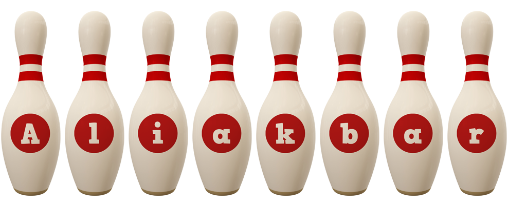 Aliakbar bowling-pin logo