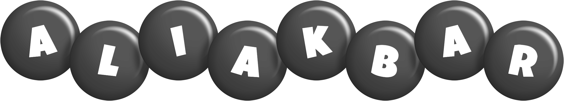 Aliakbar candy-black logo