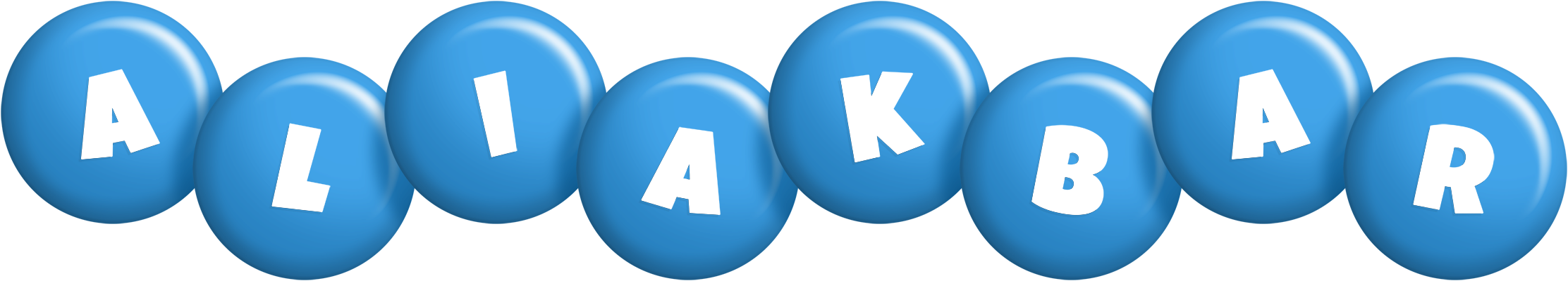 Aliakbar candy-blue logo