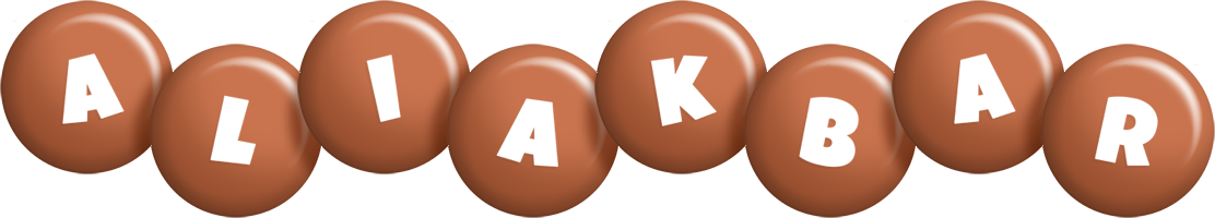 Aliakbar candy-brown logo