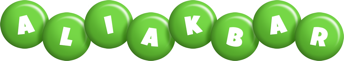 Aliakbar candy-green logo