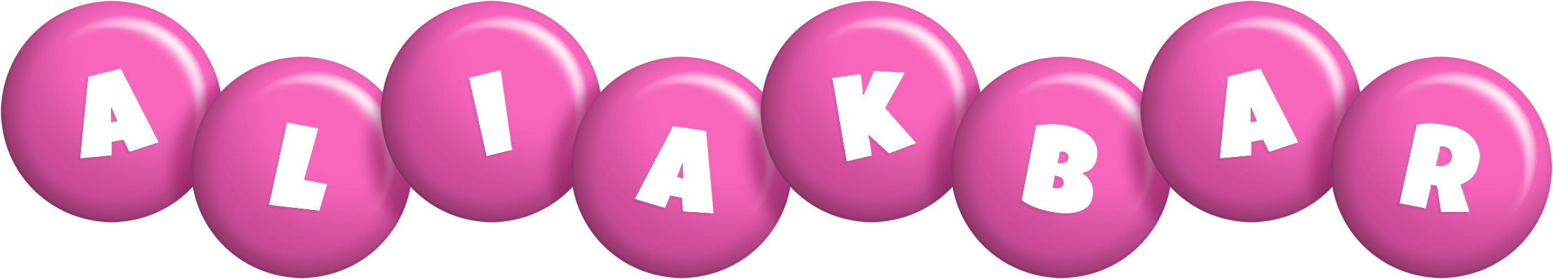 Aliakbar candy-pink logo