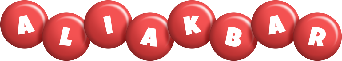 Aliakbar candy-red logo