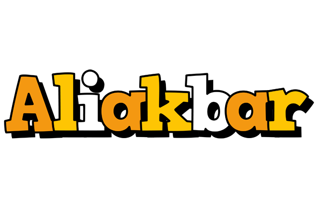Aliakbar cartoon logo