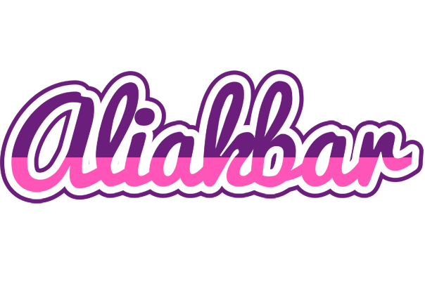 Aliakbar cheerful logo