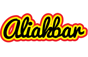 Aliakbar flaming logo