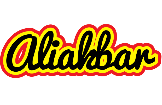 Aliakbar flaming logo