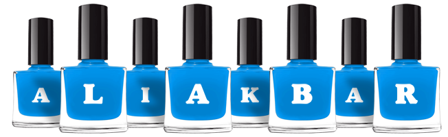 Aliakbar glossy logo