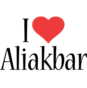 Aliakbar i-love logo