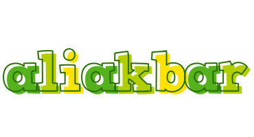 Aliakbar juice logo