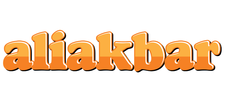 Aliakbar orange logo
