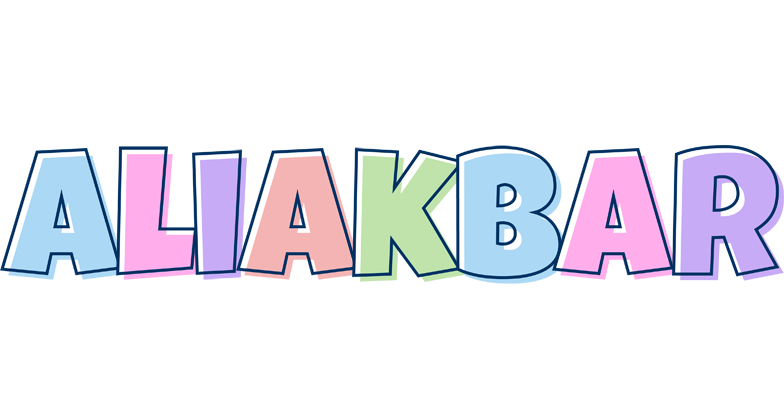 Aliakbar pastel logo