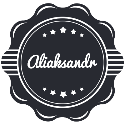Aliaksandr badge logo