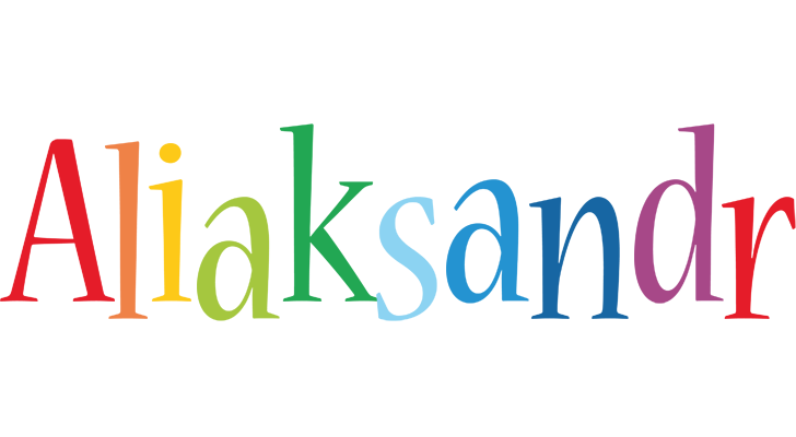 Aliaksandr birthday logo