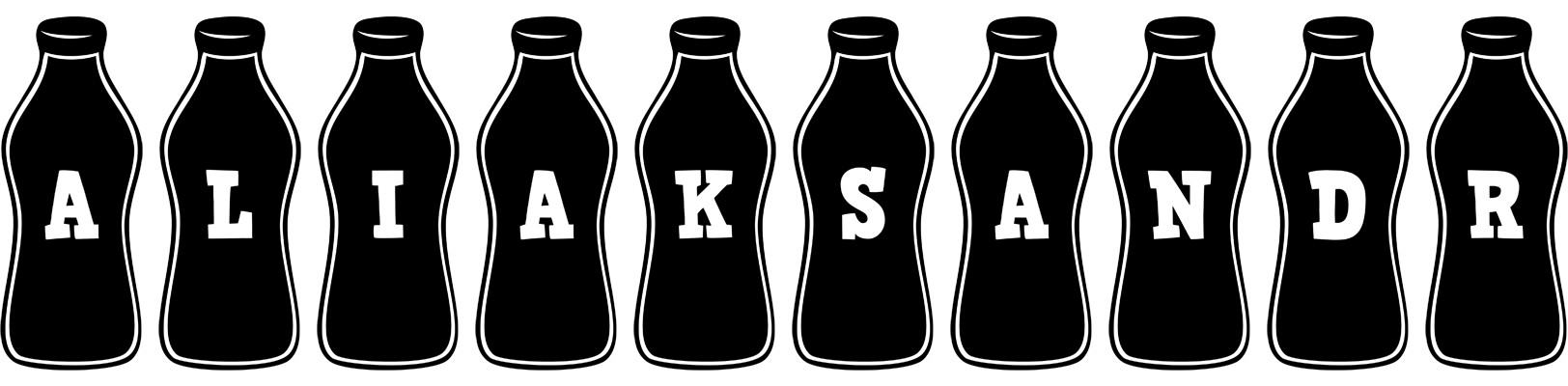 Aliaksandr bottle logo
