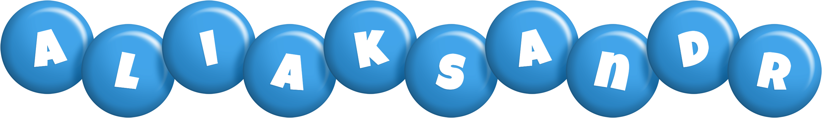 Aliaksandr candy-blue logo