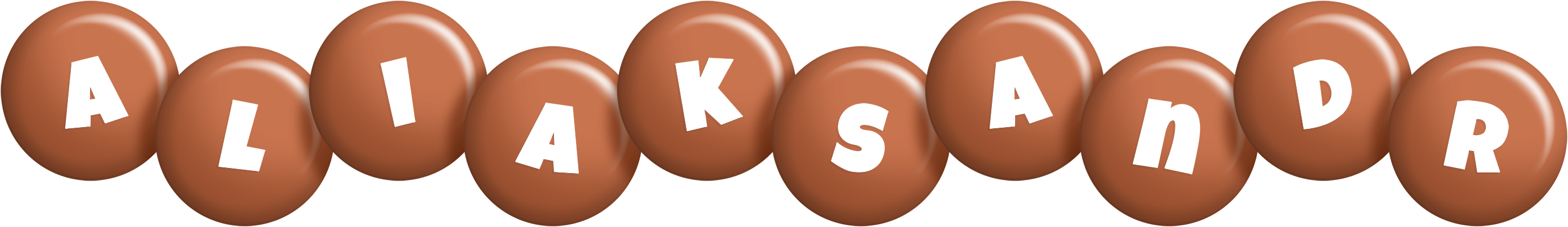 Aliaksandr candy-brown logo