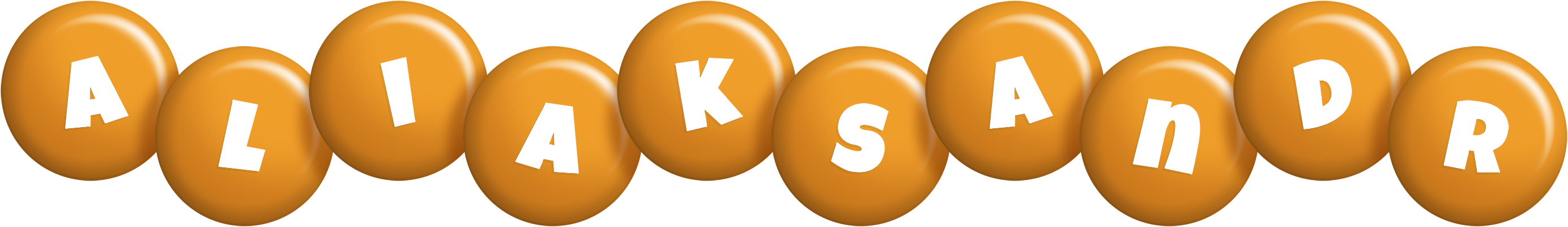 Aliaksandr candy-orange logo