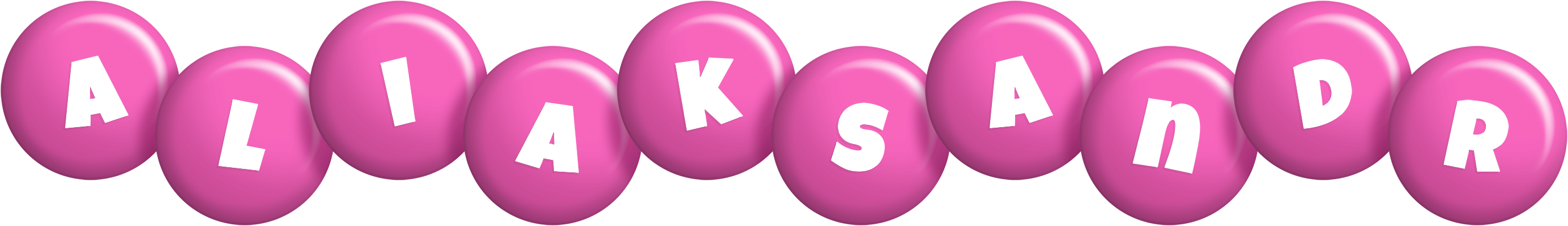 Aliaksandr candy-pink logo