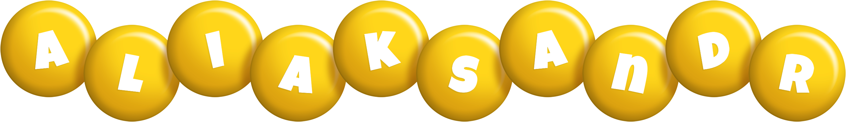 Aliaksandr candy-yellow logo