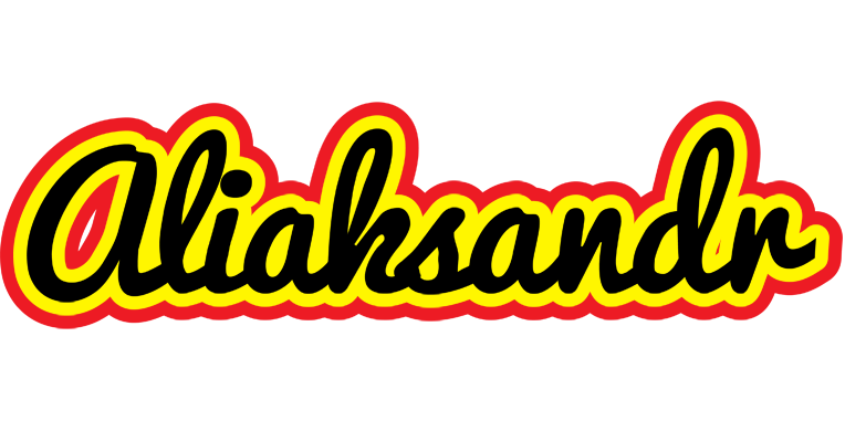 Aliaksandr flaming logo