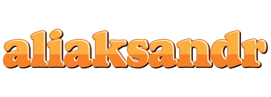 Aliaksandr orange logo