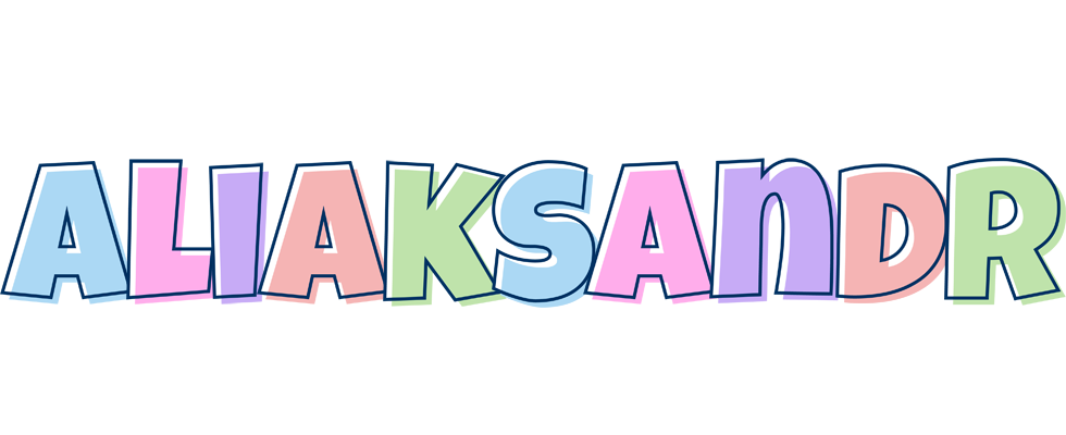 Aliaksandr pastel logo