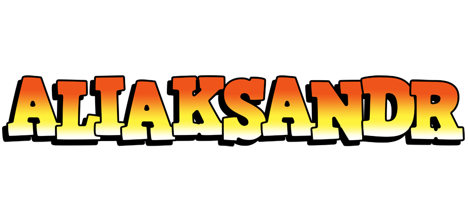Aliaksandr sunset logo