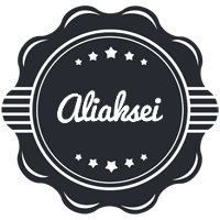 Aliaksei badge logo