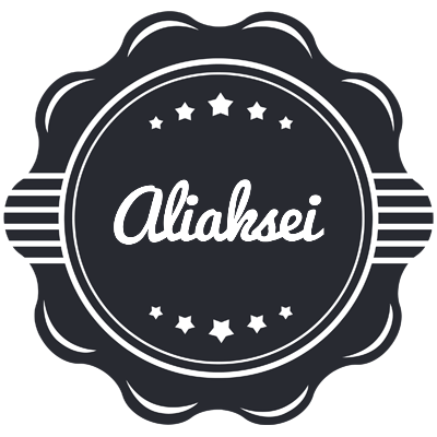 Aliaksei badge logo
