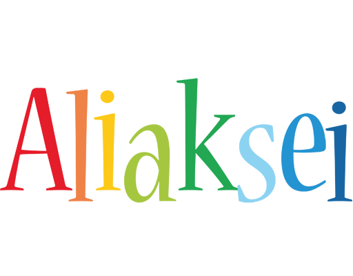 Aliaksei birthday logo
