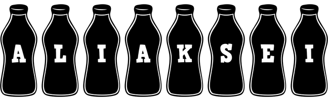 Aliaksei bottle logo