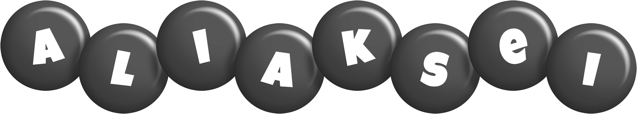 Aliaksei candy-black logo