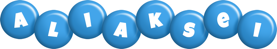 Aliaksei candy-blue logo