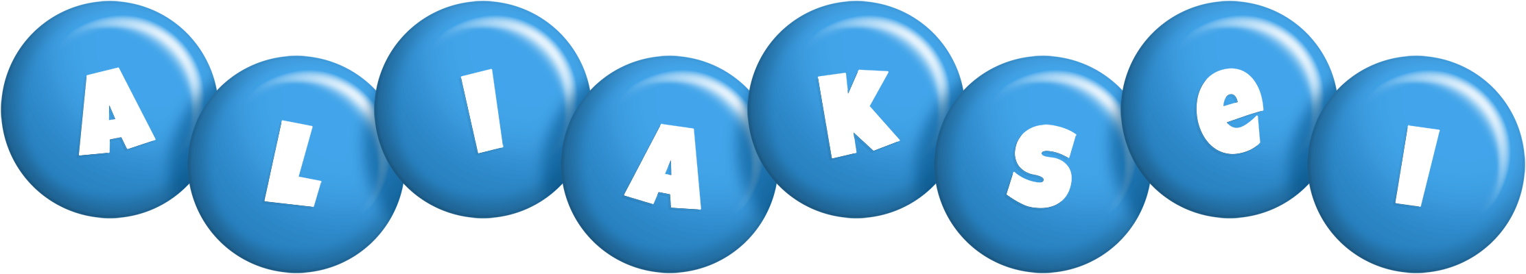 Aliaksei candy-blue logo
