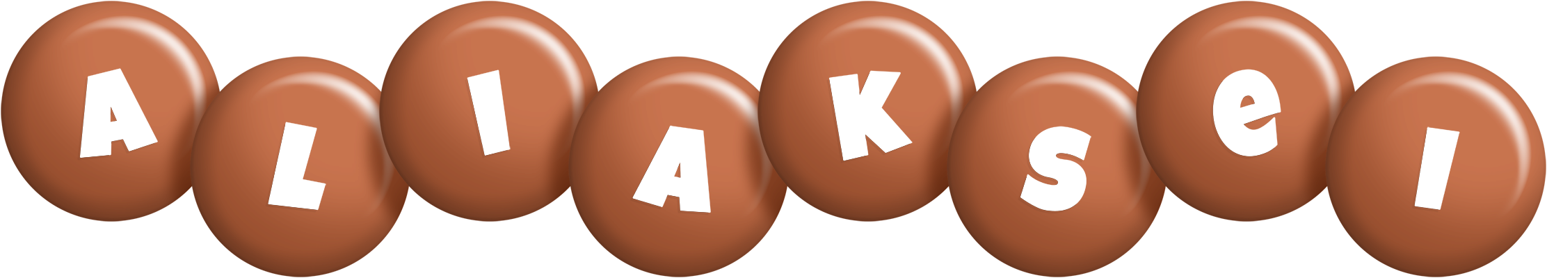 Aliaksei candy-brown logo